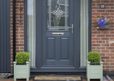 2 Panel 1 Square Anthracite Grey