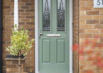 2 Panel 2 Arch Chartwell Green Crystal Harmony Green