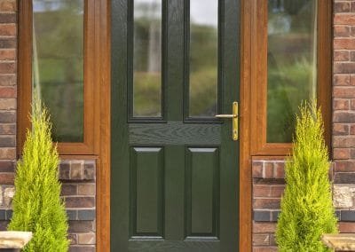 2 Panel 2 Square Green side panels