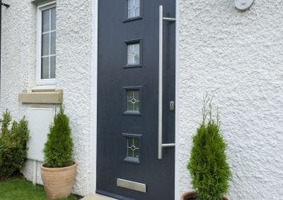 4 Square Anthracite Grey Finesse Glass