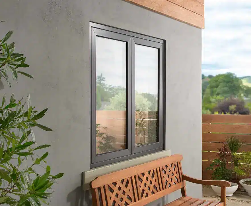 Bifold doors grey